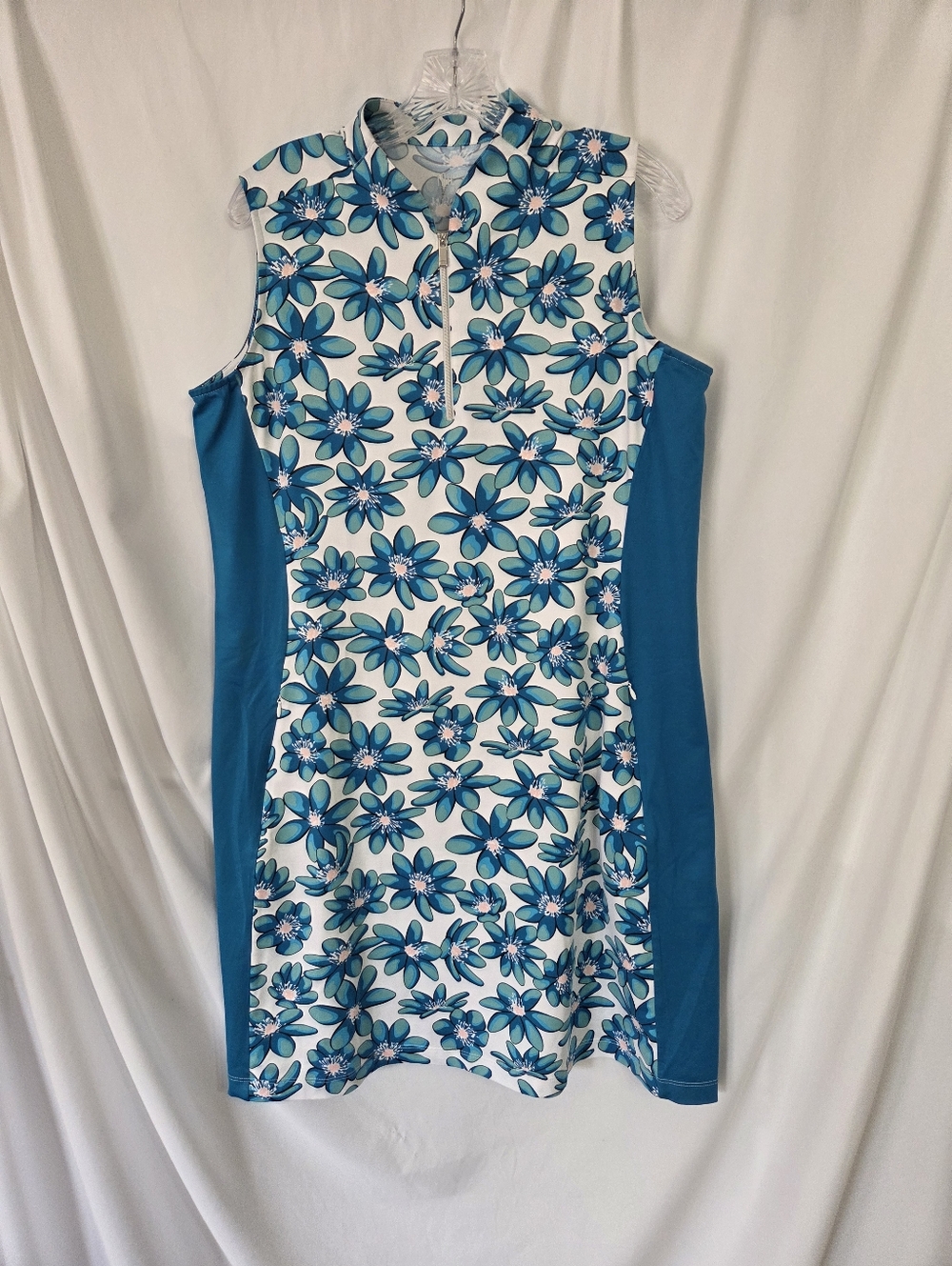 Tail Teal Floral Activewear Golf/Tennis Dress Size XL